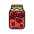 strawberry compote color icon vector illustration