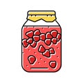 strawberry compote color icon vector illustration