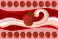 Strawberry and cream Royalty Free Stock Photo