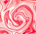 Strawberry cream abstract background. Mesh liquid surface digital illustration.