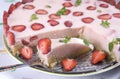 Strawberry cream cake Royalty Free Stock Photo