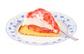 Strawberry cream-cheese cream torte Royalty Free Stock Photo