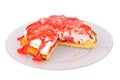 Strawberry cream-cheese cream torte Royalty Free Stock Photo