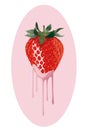 Strawberry and cream Royalty Free Stock Photo