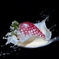Strawberry and cream splash