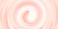 Strawberry cream yogurt swirl vortex background