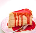 Strawberry crepe cake