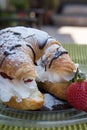 Strawberry croissant