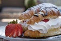 Strawberry croissant