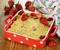 Strawberry crumble