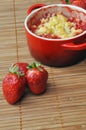 Strawberry crumble in a ramekin 2