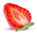 Strawberry cut in half Royalty Free Stock Photo