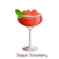 Strawberry daiquiri cocktai
