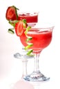 Strawberry Daiquiri - Most popular cocktails serie Royalty Free Stock Photo