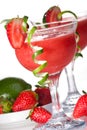 Strawberry Daiquiri - Most popular cocktails serie Royalty Free Stock Photo