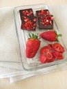 Strawberry dark chocolate