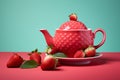 Strawberry delicious tea party Photo, Cottagecore simple living