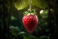 Strawberry Enchanted garden ultra-realistic lamp Photo, Cottagecore simple living