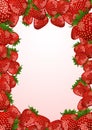 Strawberry frame Royalty Free Stock Photo