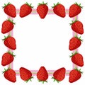 Strawberry frame Royalty Free Stock Photo