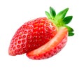 Strawberry. Fresh berry isolated on white background Royalty Free Stock Photo