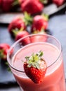 Strawberry. Fresh strawberry. Red strewberry. Strawberry Juice. Loosely laid strawberries in different positions Royalty Free Stock Photo