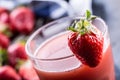 Strawberry. Fresh strawberry. Red strewberry. Strawberry Juice. Loosely laid strawberries in different positions Royalty Free Stock Photo