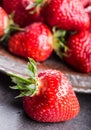 Strawberry. Fresh strawberry. Red strewberry. Strawberry Juice. Loosely laid strawberries in different positions Royalty Free Stock Photo