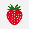 Strawberry fruit icon