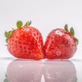 strawberry fruites on stuio photography