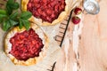 Strawberry galette, homemade bakery, pastry, summer dessert