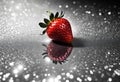 Strawberry glitter scrapbook Background for craft etc Royalty Free Stock Photo