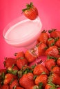 Strawberry health drink Royalty Free Stock Photo