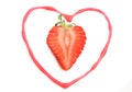 Strawberry heart Royalty Free Stock Photo