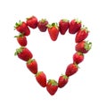 Strawberry heart Royalty Free Stock Photo