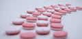 Strawberry Ice Breakers mints rainbow layout 1 Royalty Free Stock Photo