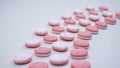 Strawberry Ice Breakers mints rainbow layout 5 Royalty Free Stock Photo