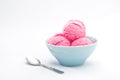 Strawberry ice cream cup Royalty Free Stock Photo