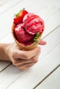 Strawberry Ice Cream Royalty Free Stock Photo