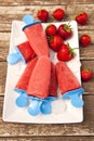 Strawberry Ice Cream Popsicle