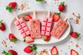 Strawberry ice cream Royalty Free Stock Photo