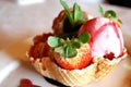 Strawberry Icecream Royalty Free Stock Photo