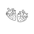 Strawberry icon character 03