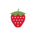 Strawberry icon, simple design, Strawberry icon clip art.