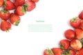 Strawberry isolated white background Royalty Free Stock Photo