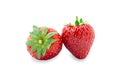Strawberry isolated on white background. with clipping path Royalty Free Stock Photo