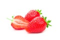 Strawberry isolated on white background. Clipping Path Royalty Free Stock Photo