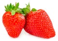 Strawberry isolated on white background. Clipping Path Royalty Free Stock Photo