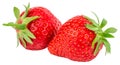 Strawberry isolated on white background. Clipping Path Royalty Free Stock Photo