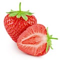 Strawberry isolated on white Royalty Free Stock Photo